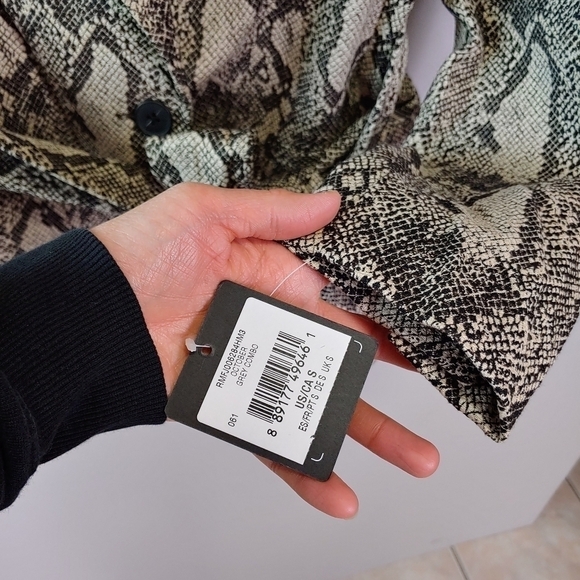 RACHEL Roy Snake Print Tie Blazer - Picture 7 of 7